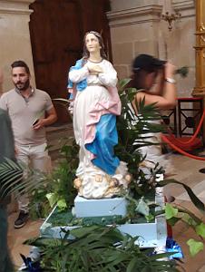 2018 09 29 AU 30 NOTRE DAME DE SANTA CRUZ A ALICANTE-Vierge dans Basilique 2